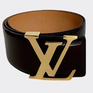 Louis Vuitton Amarante Vernis Patent Leather Belt